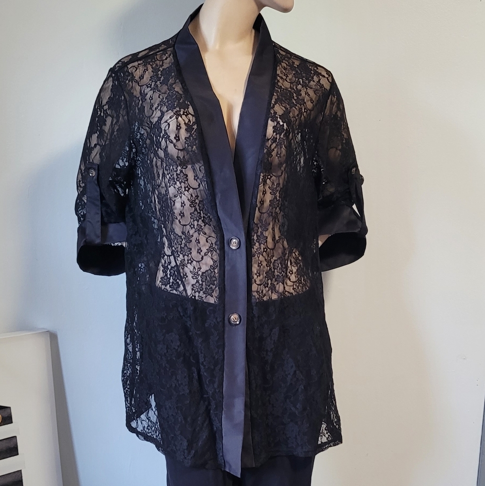 SHEIN Black Lace Garment